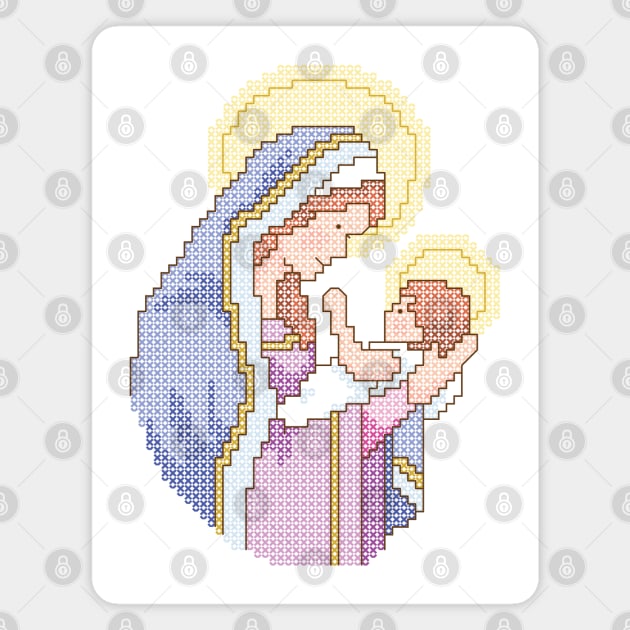 Madonna And Child Magnet by inotyler